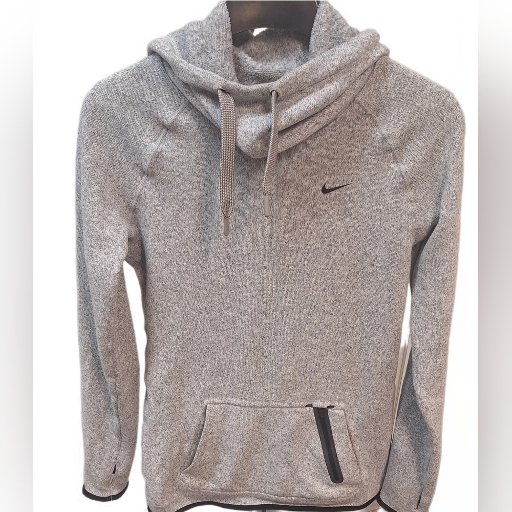 Nike Light Gray Womens Size S Hypernatural Therma Fit Hoodie